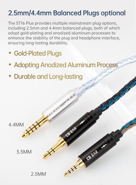 Keephifi multiple plug options provide versatile compatibility for earphones.