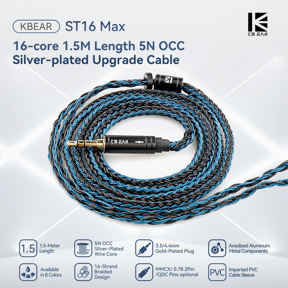 Keephifi ST16 MAX 2-pin QDC MMCX connector for versatile headphone compatibility