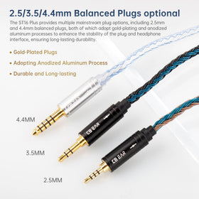 Keephifi ST16 Plus 2.5mm QDC plug options enable flexible setups.