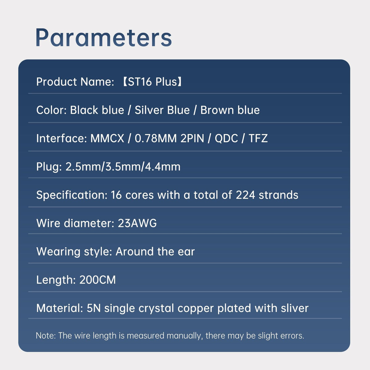 Keephifi ST16 Plus black blue braided cable ready for wear