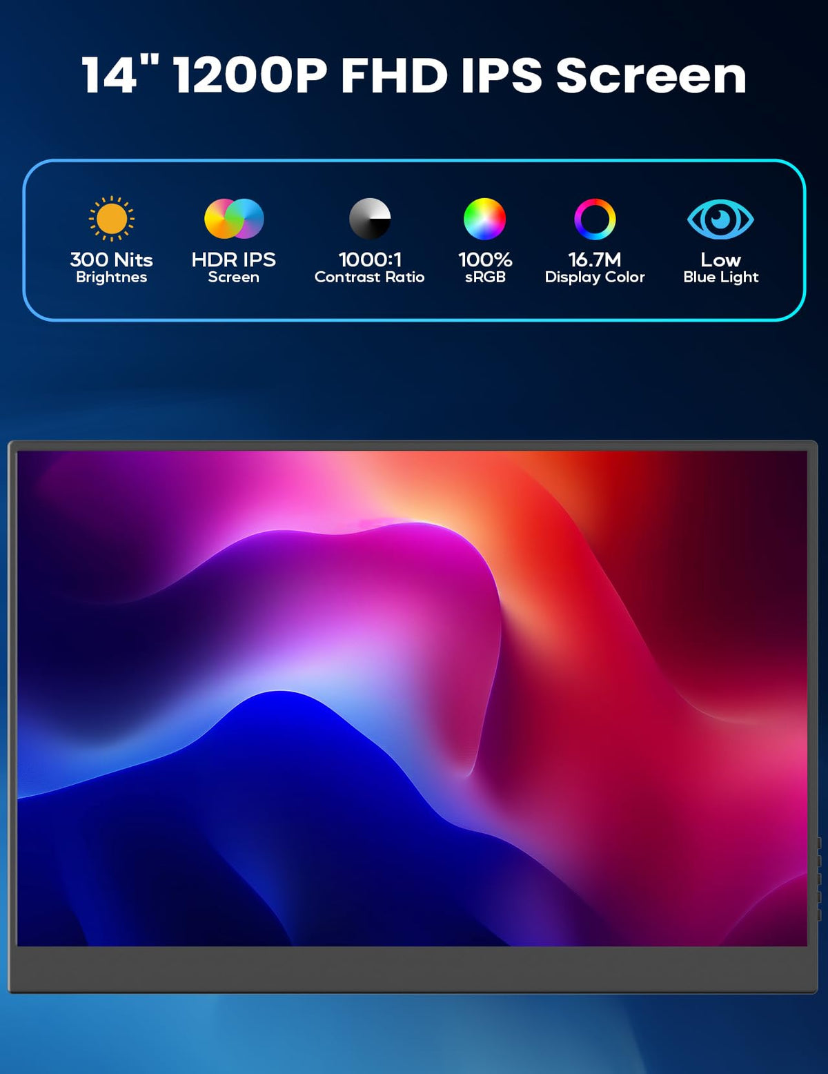 KEEPTIME IPS panel with wide viewing angles for accurate color reproduction
