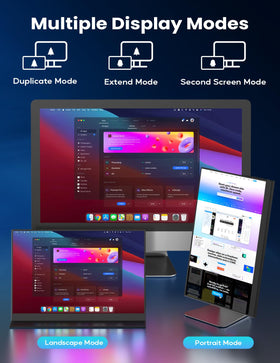 KEEPTIME ports showing USB-C and Mini HDMI for plug-and-play setup