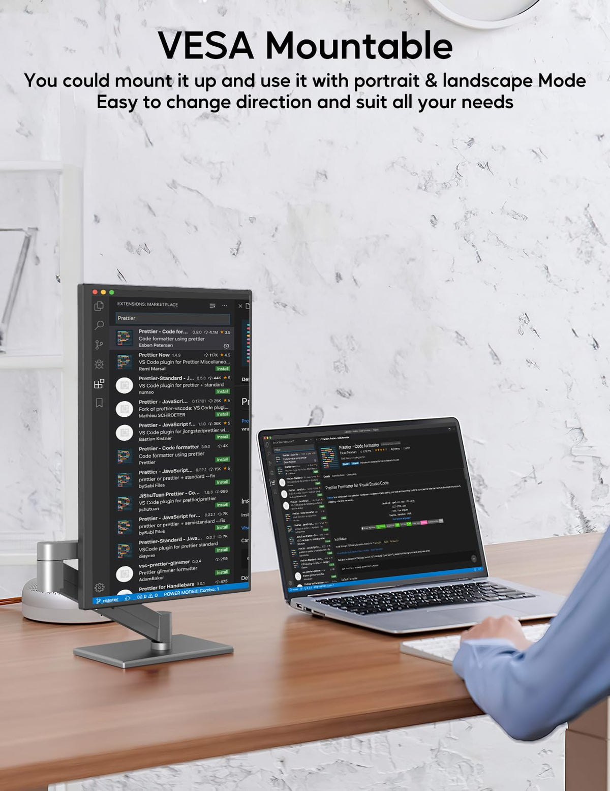 Keeptime 4K portable monitor lightweight setup suitable for multi-device work