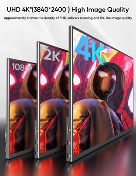 Keeptime 4K portable monitor HDR technology delivering rich color and contrast