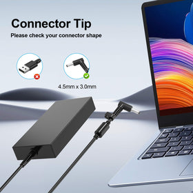 Keershunfafa 330W charger side ports for versatile HP Omen connections