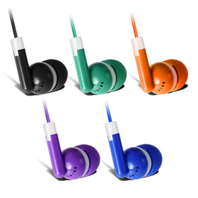 Keewonda color array displaying five bright earbud colors for fast sorting