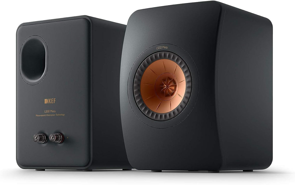 KEF LS50 Meta driver close-up reveals MAT tech details.