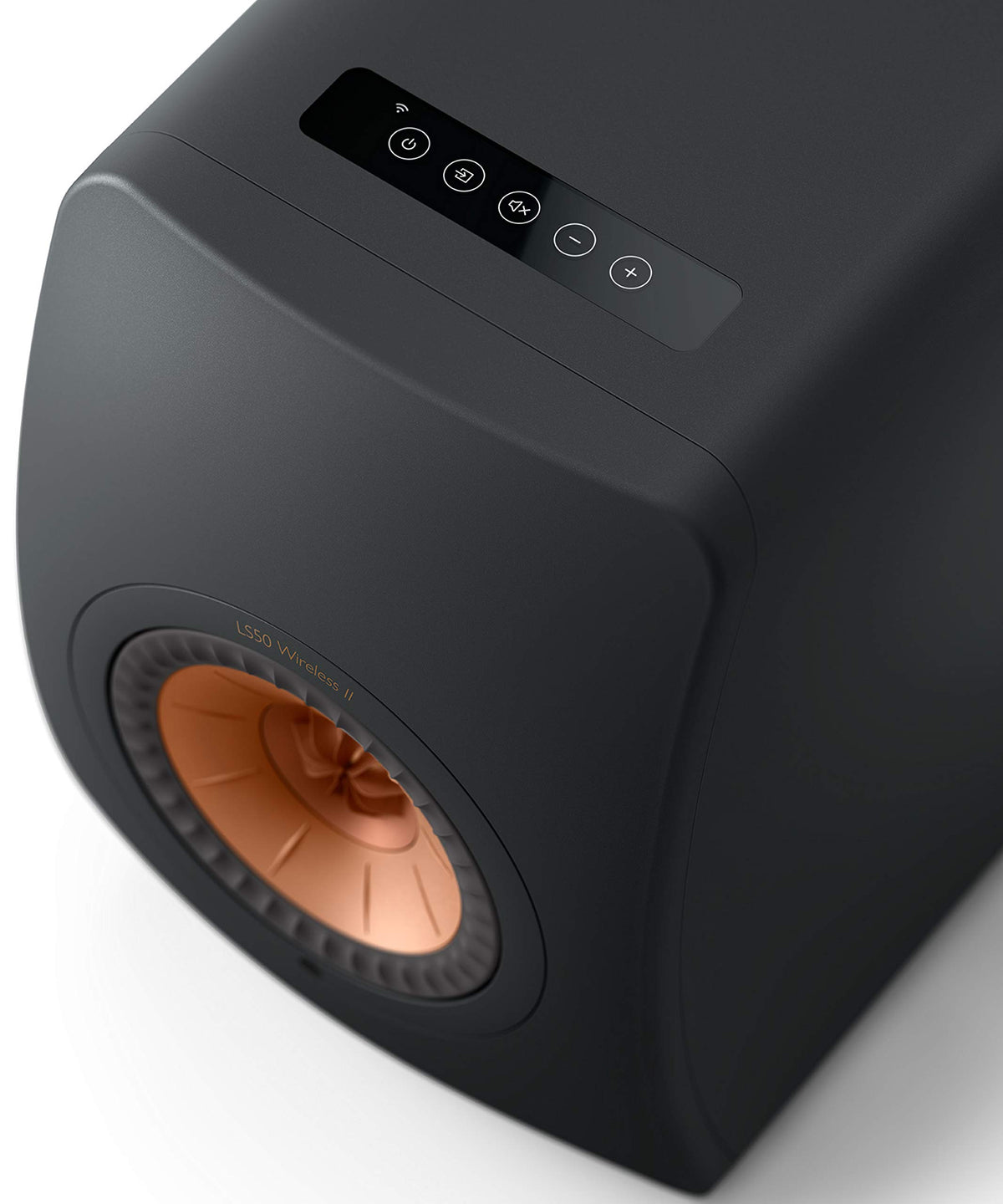 KEF LS50 Wireless II side-by-side on stands highlights compact, elegant hi-fi design.