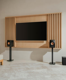 KEF LS50 Wireless II top panel hints at intuitive controls for quick adjustments.