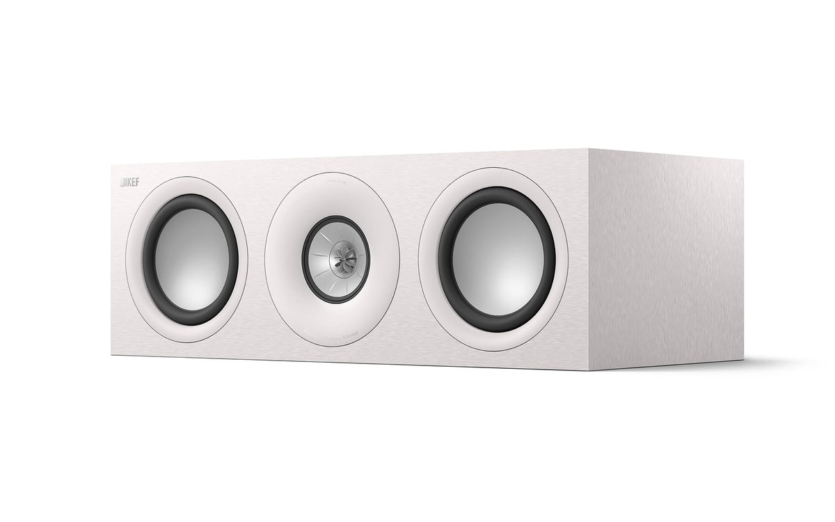 KEF Q6 Meta Center front view showcases compact LCR design for integrated home theater