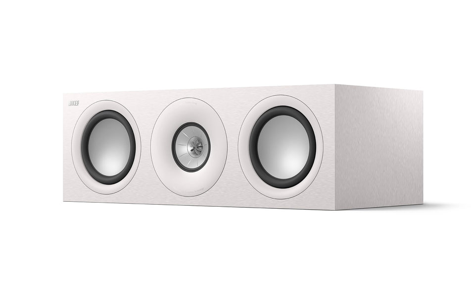 KEF Q6 Meta Center front view showcases compact LCR design for integrated home theater
