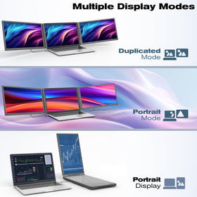 KEFEYA 1080p IPS display delivers vivid colors for design and video work.