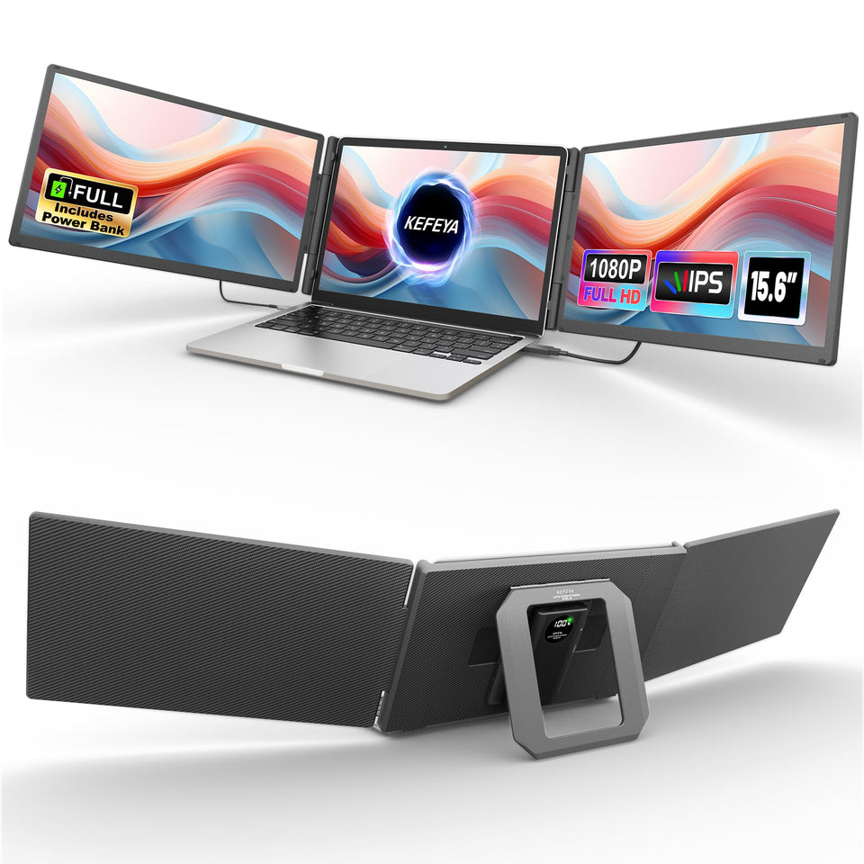KEFEYA 15.6-inch screen extender base keeps your laptop steady on desk for multitasking.
