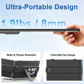 KEFEYA dual-monitor extended mode enables multitasking on the go.