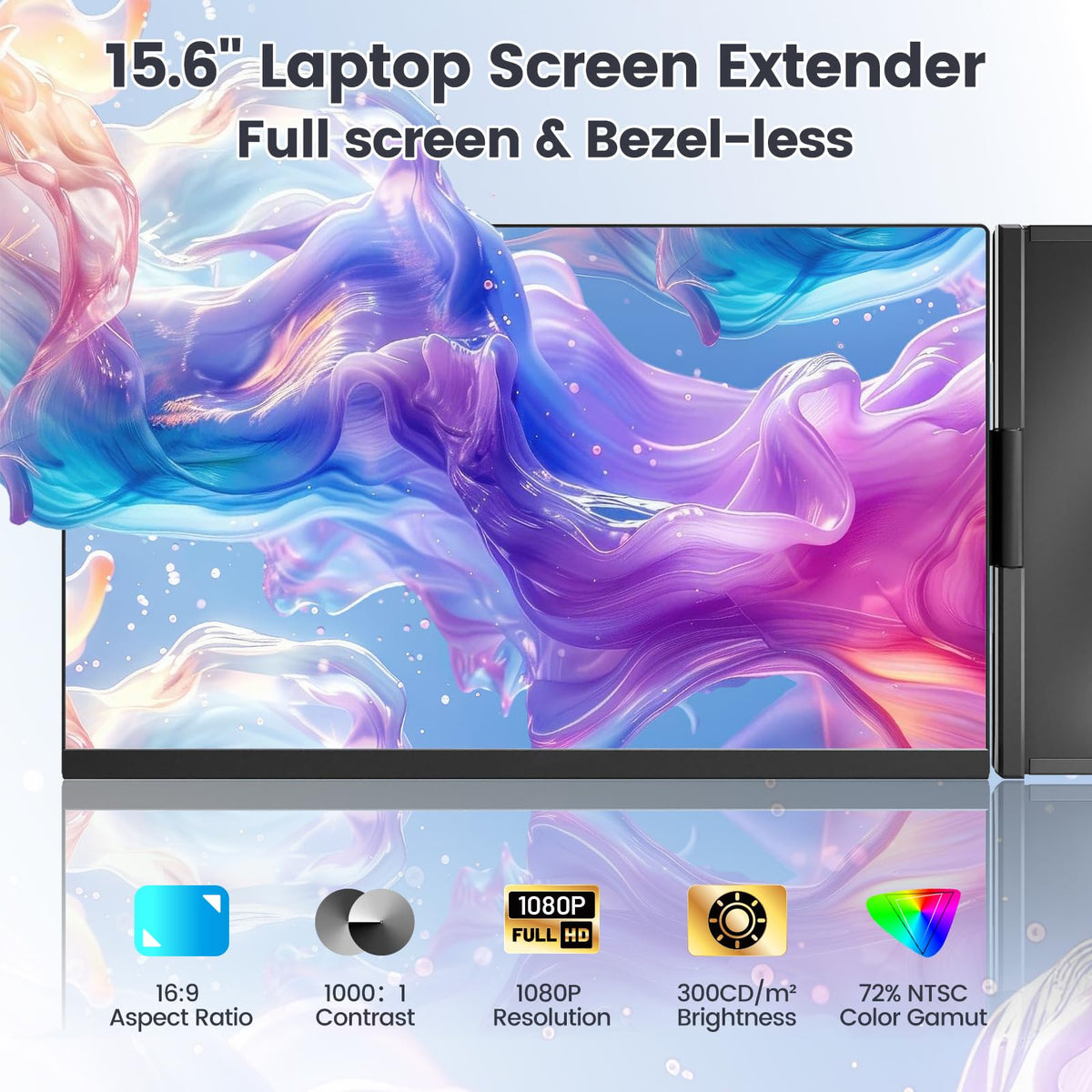 KEFEYA 1080p resolution delivers crisp visuals for work