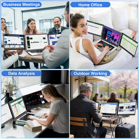 KEFEYA laptop screen extender landscape and portrait rotation for flexible viewing
