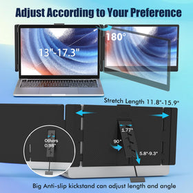 KEFEYA plug-and-play ports illustrating USB-C and HDMI setup for quick use.