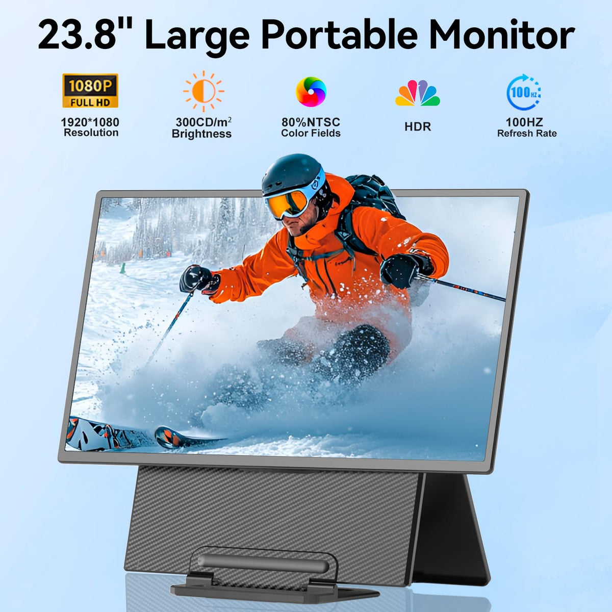 KEFEYA 24-inch portable monitor extends workspace for multitasking