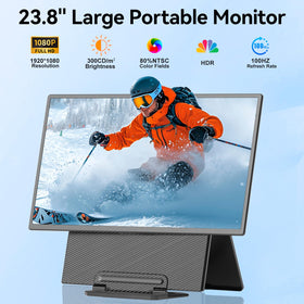 KEFEYA 24-inch portable monitor extends workspace for multitasking
