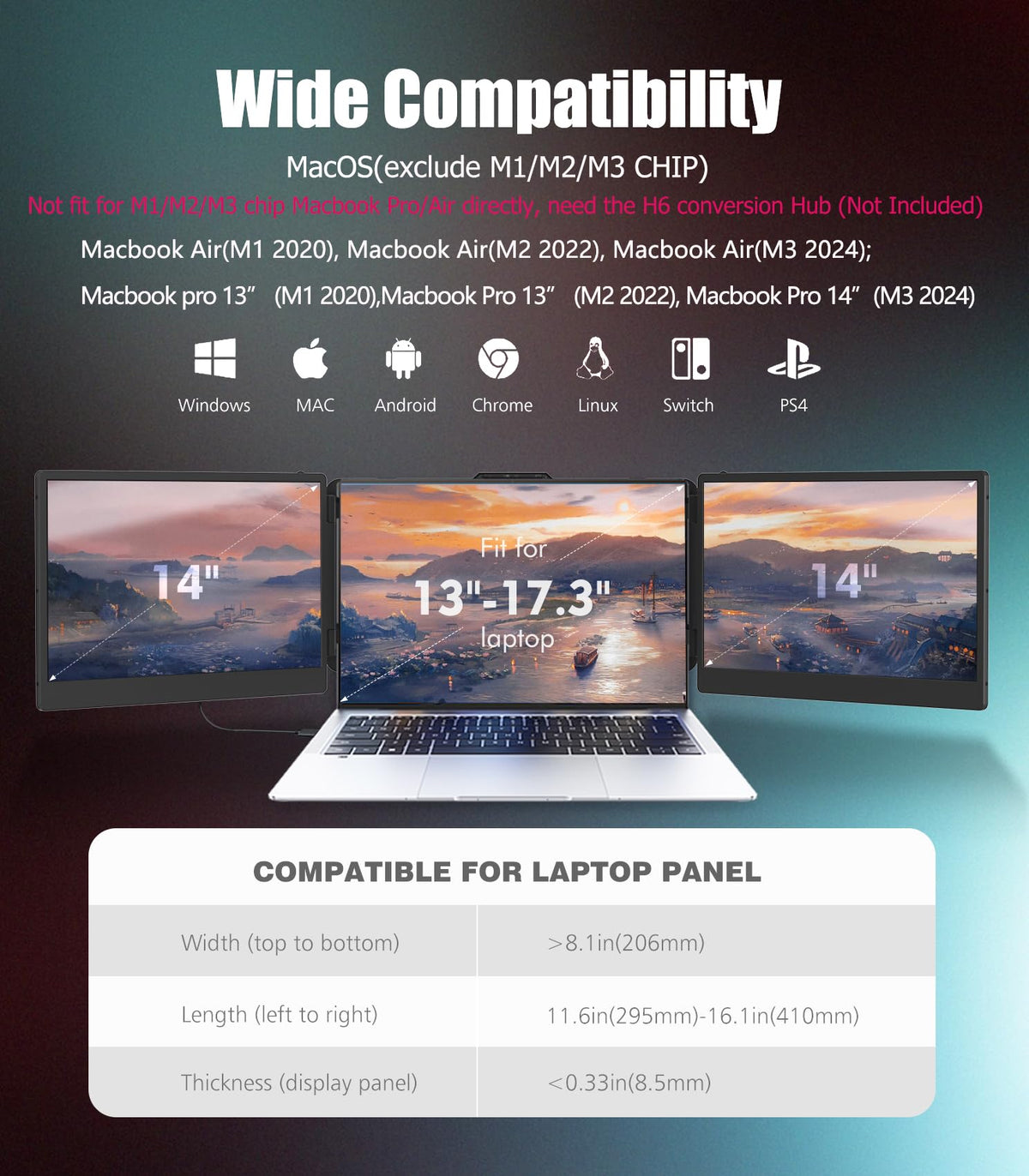 KEFEYA portable monitor accessories included simplify setup and travel