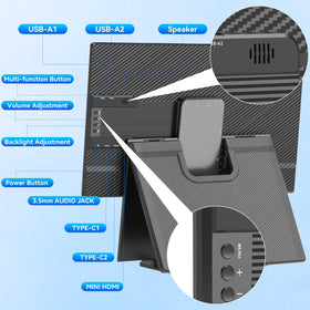 KEFEYA monitor supports landscape and portrait orientation for flexible layouts