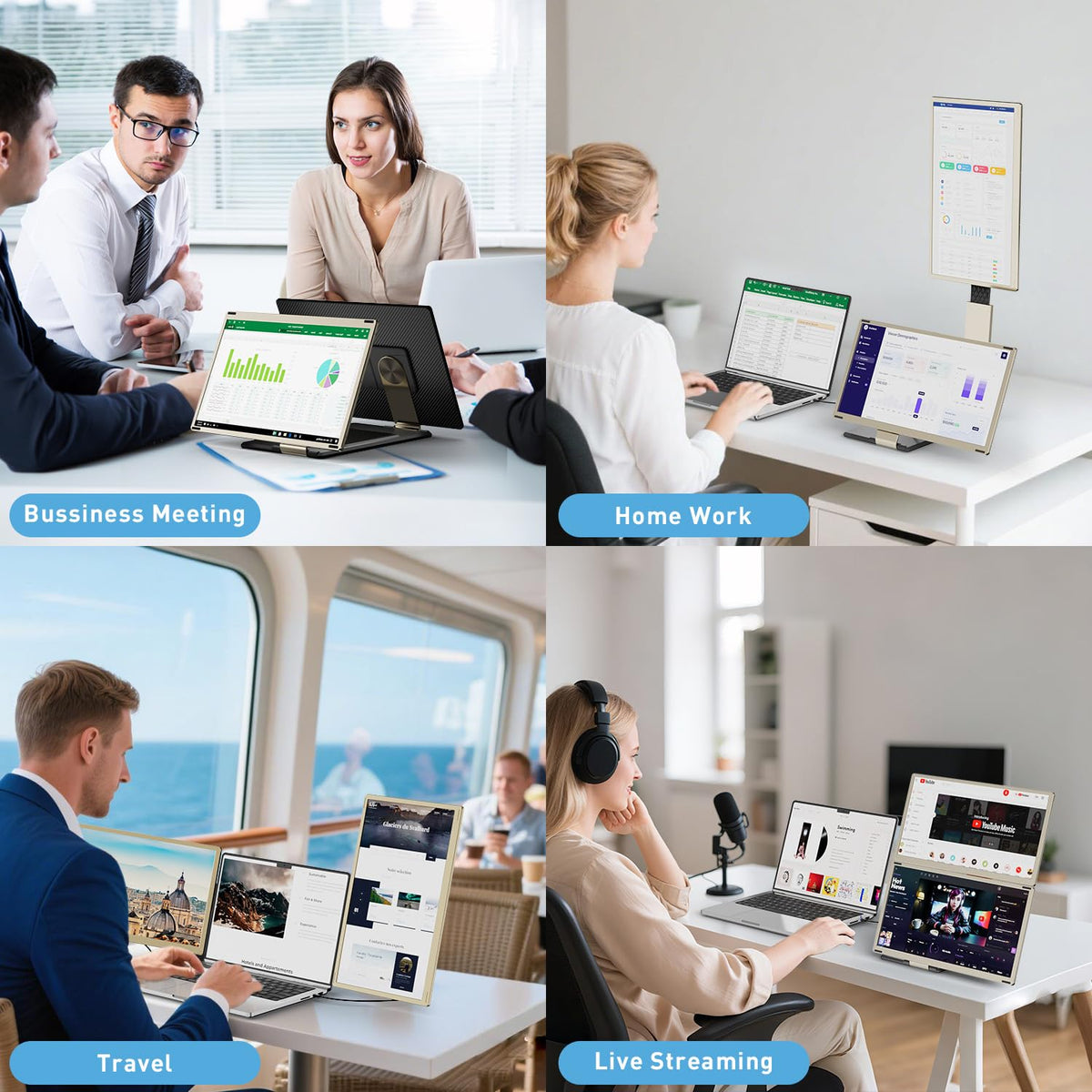 KEFEYA portable workstation on the go offers hands-free convenience