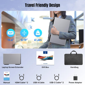 KEFEYA premium aluminum body with leather carry bag for on-the-go use