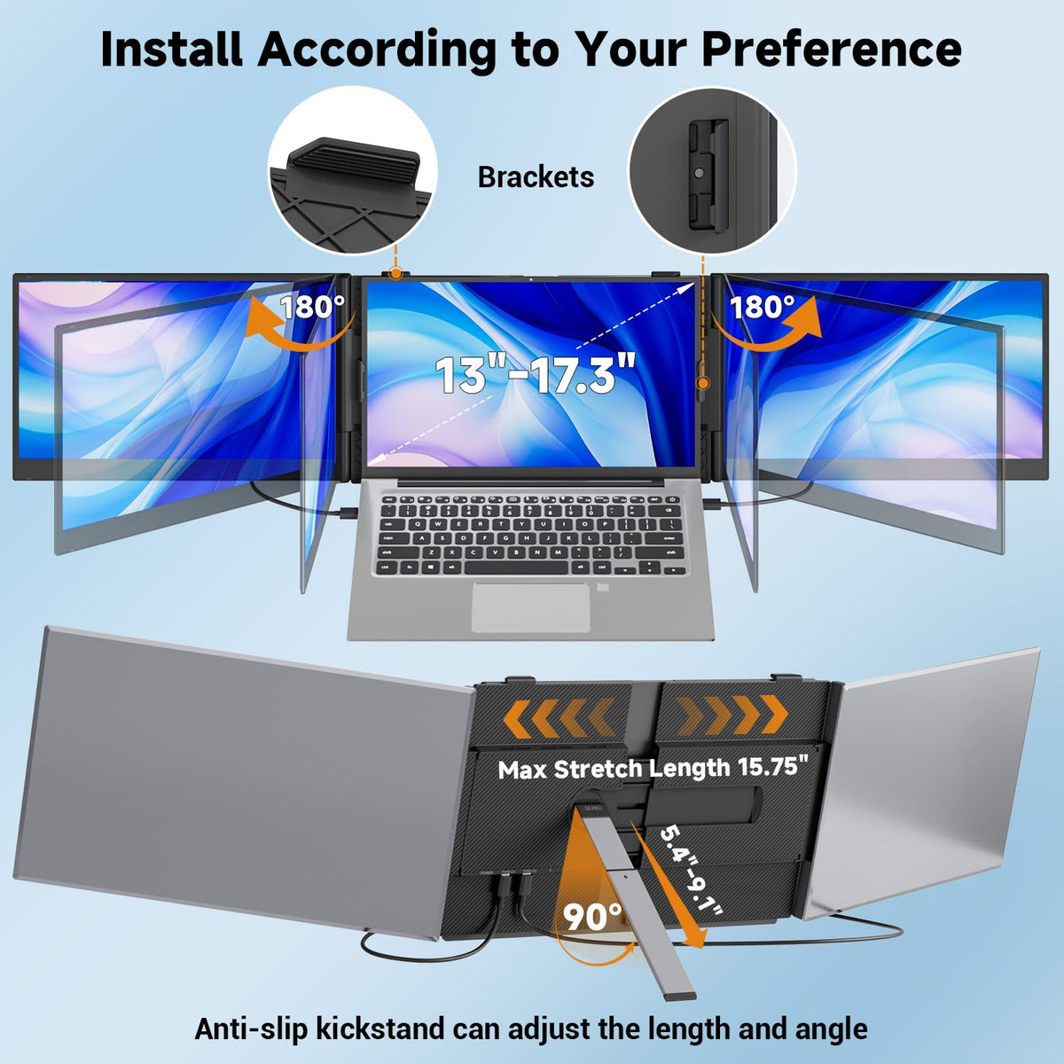 KEFEYA ultra-thin profile keeps your setup portable