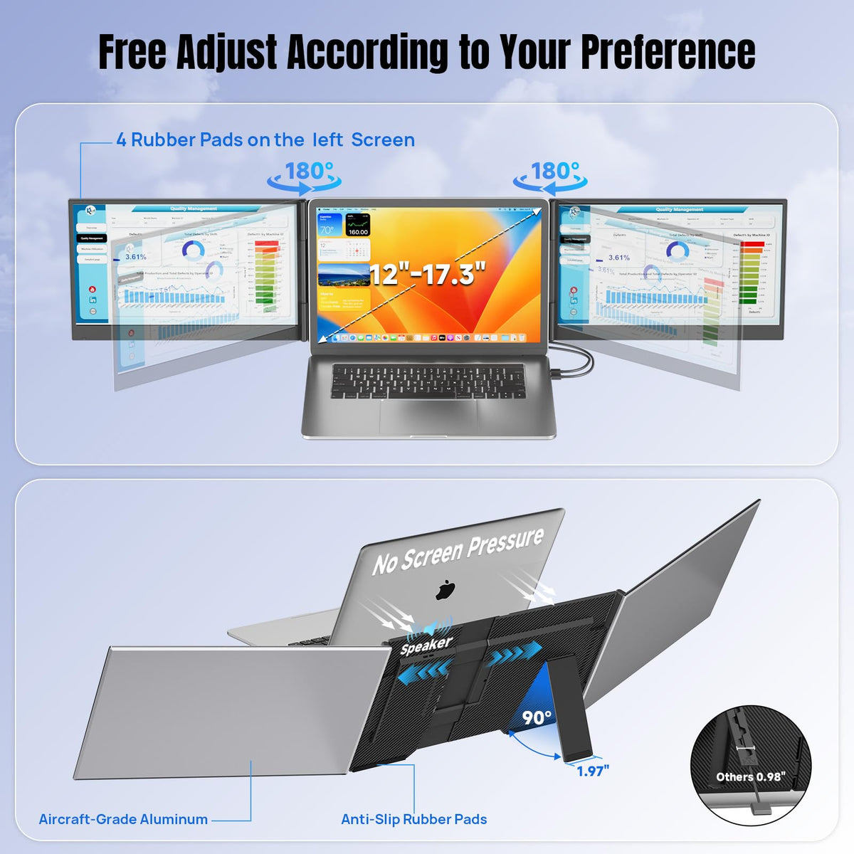 KEFEYA wide 178-degree viewing angle enables easy sharing