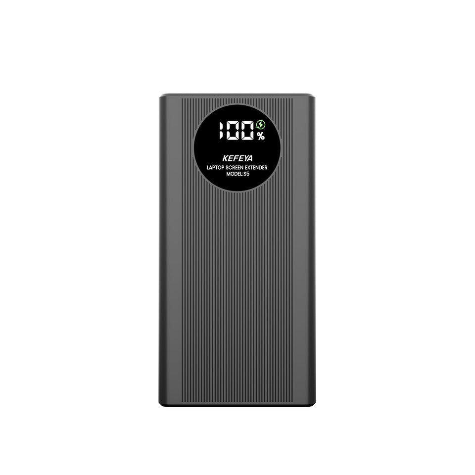 KEFEYA triple monitor extender with magnetic power bank for portable multitasking