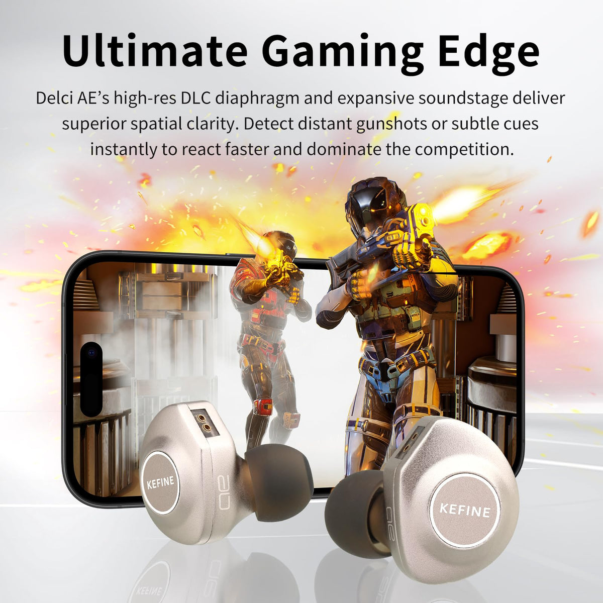 Kefine Delci AE 164-core hybrid cable for warm and clear transmission.