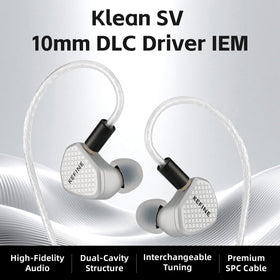 Kefine Klean SV Hi-Fi with three tuning nozzles for warm, bright, or balanced sound.