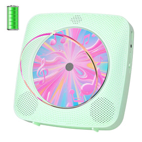 Kegaudio front view desktop CD player with speakers showing compact benefits