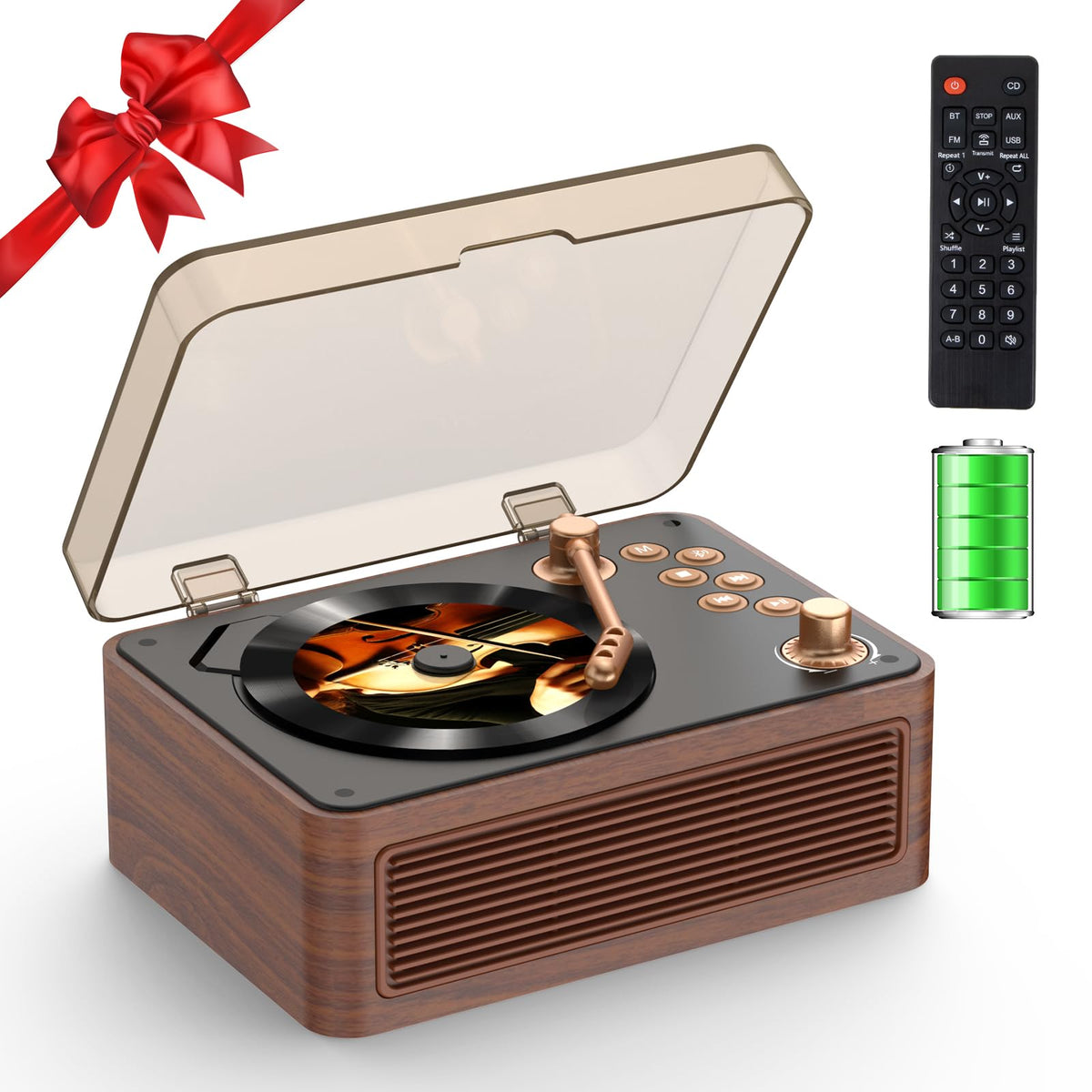 Kegaudio front view showing retro design and speakers for stylish home audio