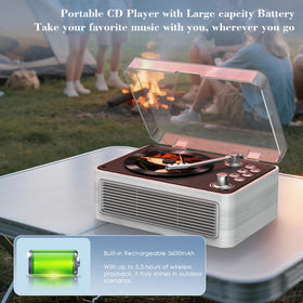 Kegaudio CD tray ready for loading CDs or USB drive.