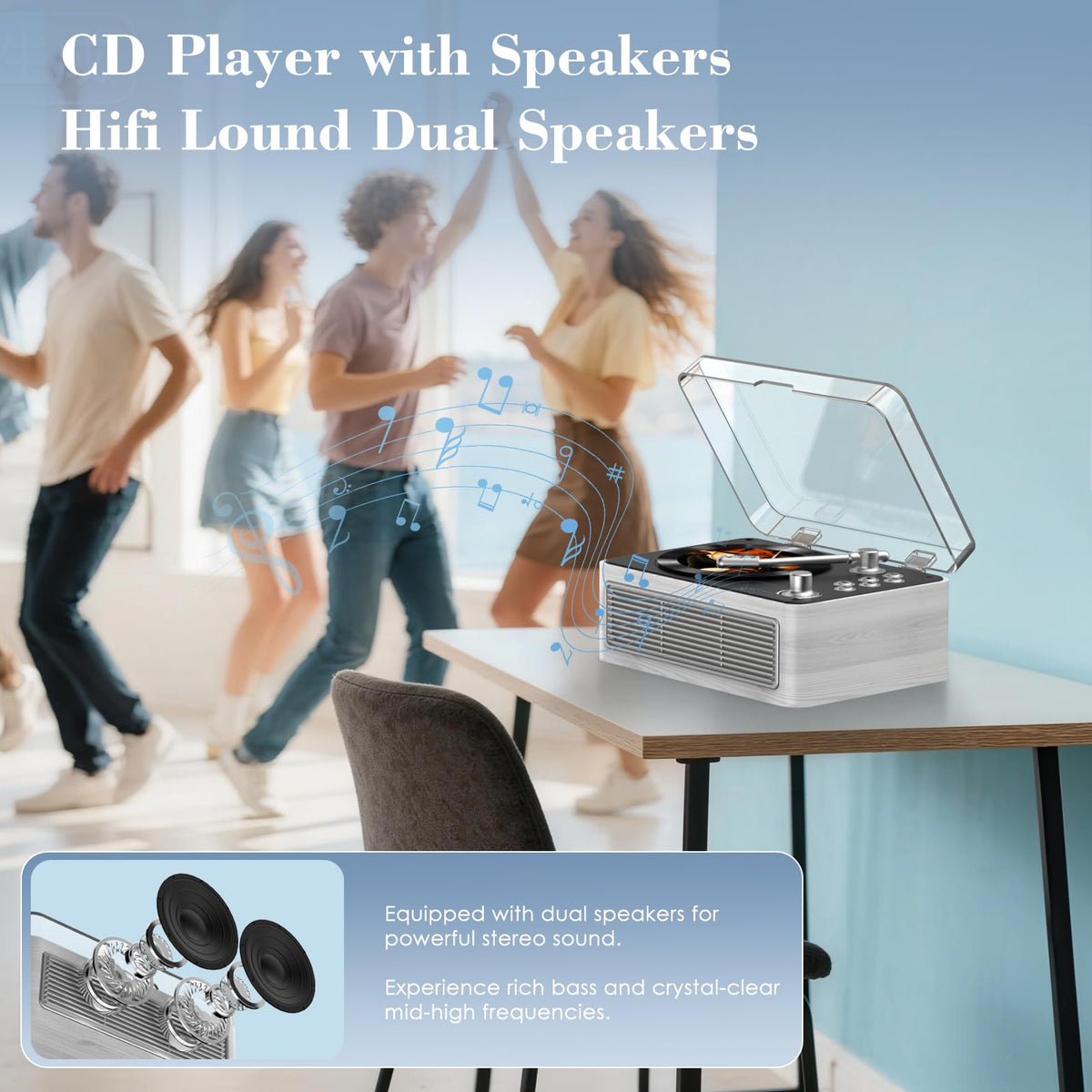 Kegaudio remote control included for convenient operation.