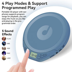 Kegaudio device demonstrates dual power options via adapter and batteries.