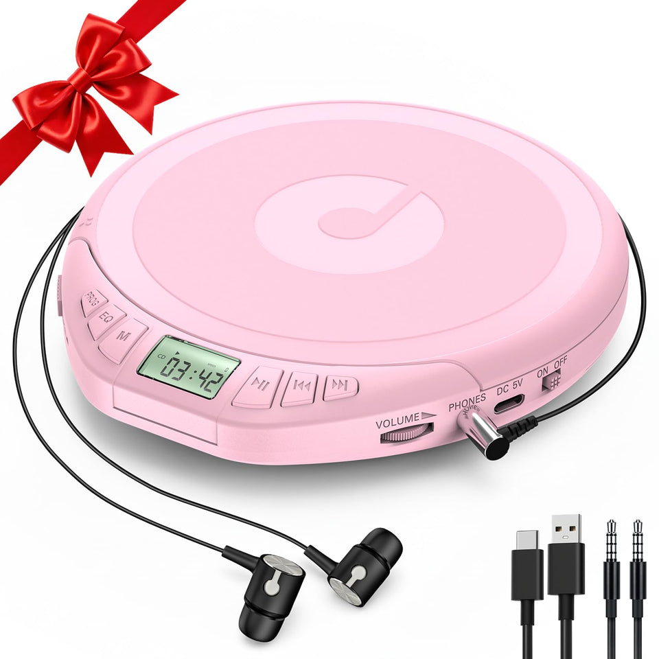 Kegaudio portable car CD player with LCD display for clear track navigation on the road.