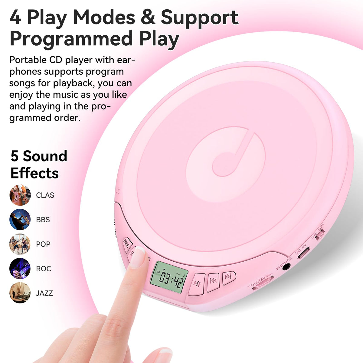Kegaudio programmable memory lets you resume exactly where you stopped.