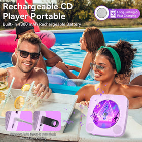 Kegaudio USB and aux ports zoom displaying flexible wired and flash drive playback