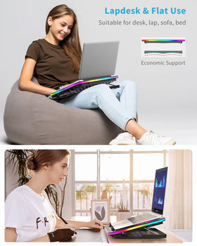 KeiBn A8 desk and lap use design adapts to work anywhere.