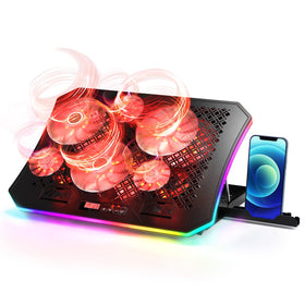 KeiBn A8 front view enhances laptop cooling during extended gaming sessions.
