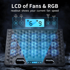 KeiBn close-up of 15 fans spinning, delivers even airflow and sustained cooling