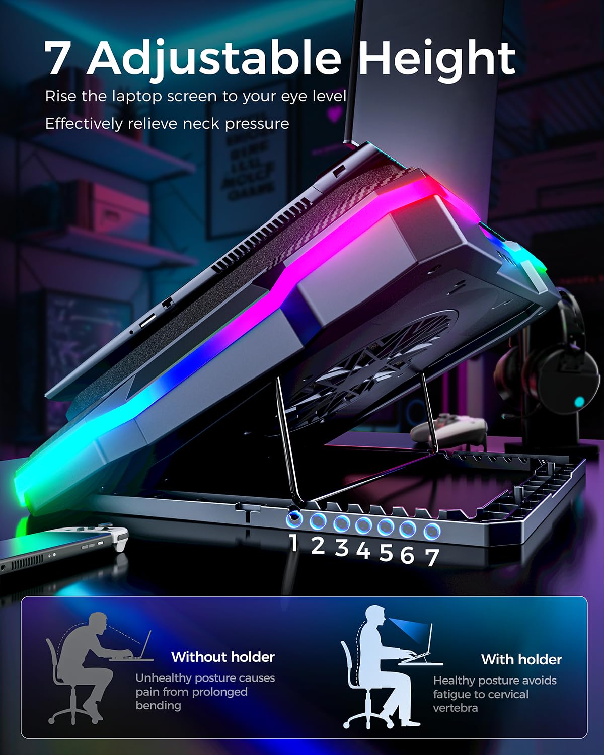 KeiBn K1 LCD and touch controls visible for easy speed and RGB adjustments