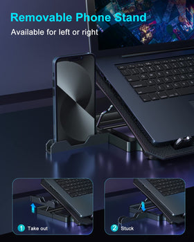 KeiBn Laptop Cooling Pad metal mesh promotes air flow and heat dissipation