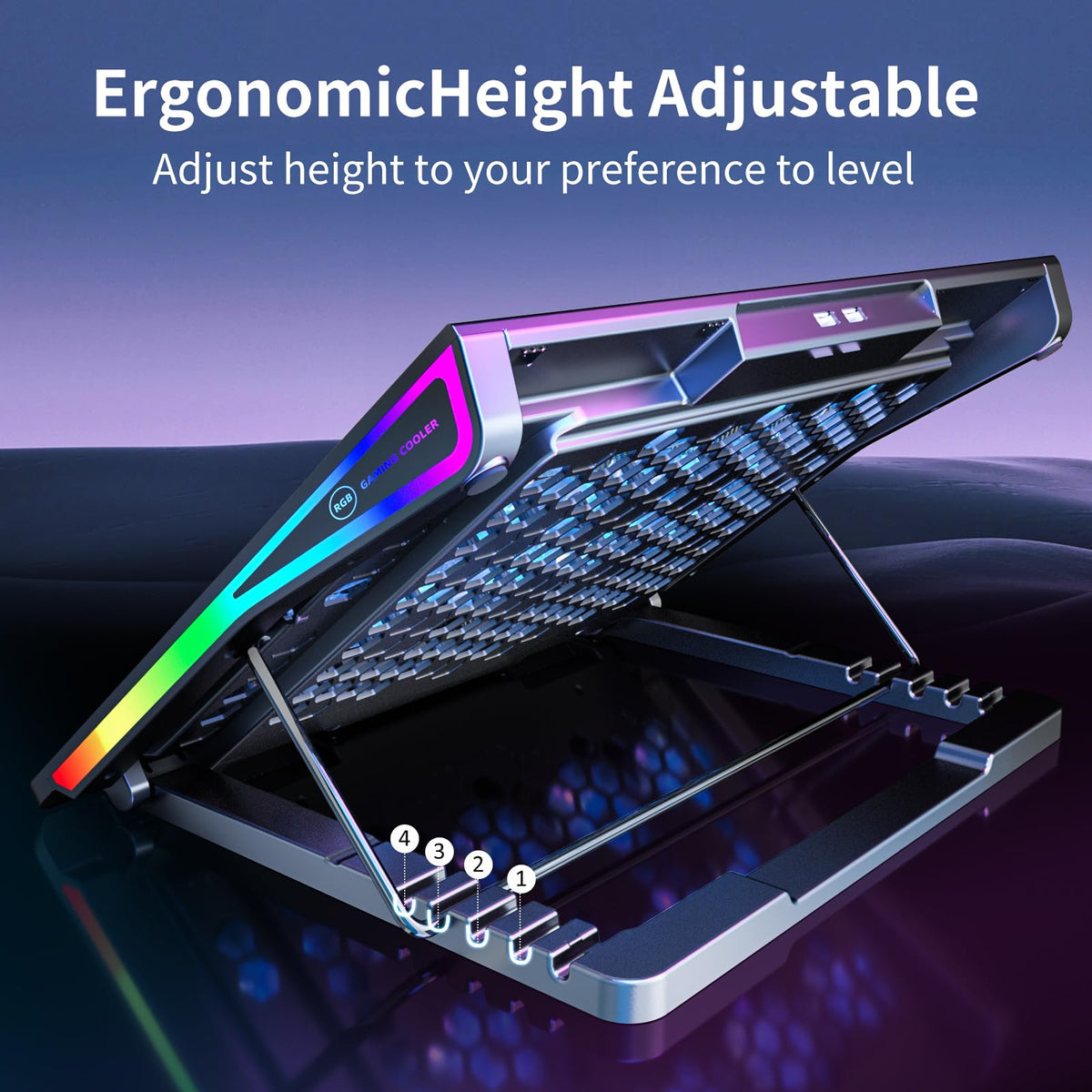 KeiBn LCD display and touch buttons, lets users adjust fan speed and RGB modes