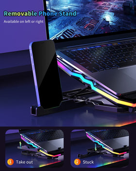 Dual USB ports on the KeiBn cooling pad support peripherals.