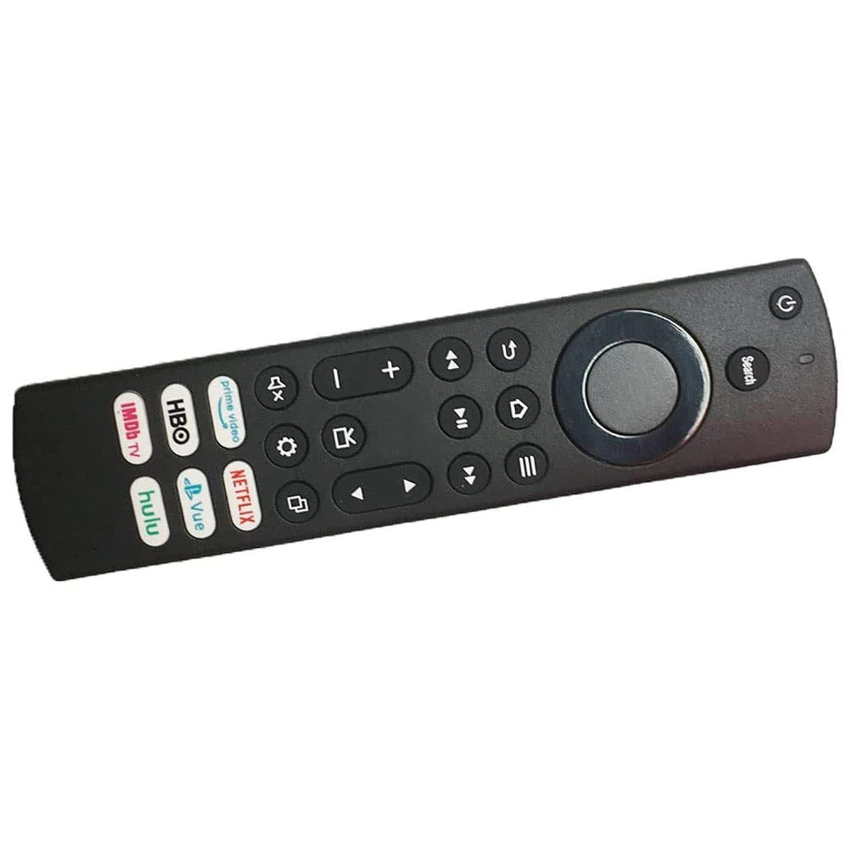 KEIFI NS-RCFNA-21 remote in living room with TV setup