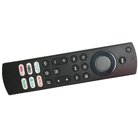 KEIFI NS-RCFNA-21 remote in living room with TV setup