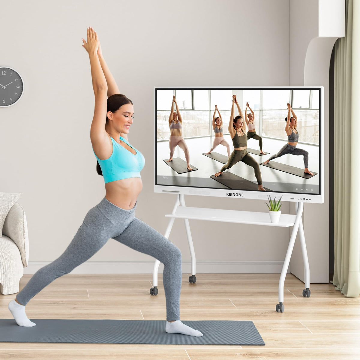 KEINONE board supports AirPlay, WiFi, and HDMI for wireless presenting